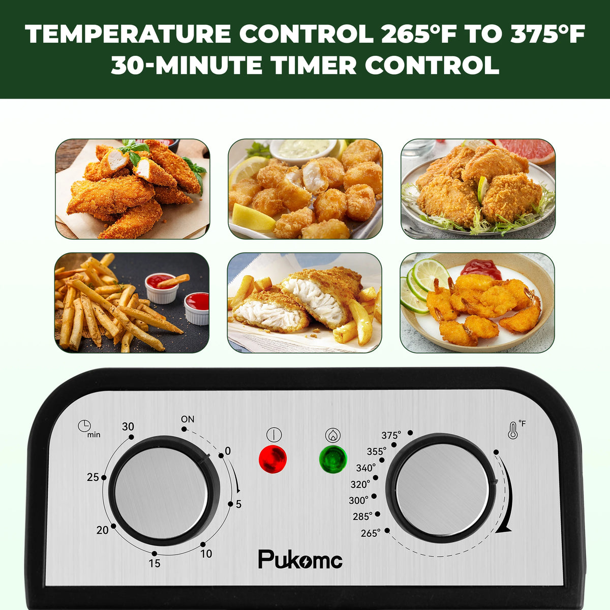Sumetas Electric Deep Fryer With Adjustable Temperature Control