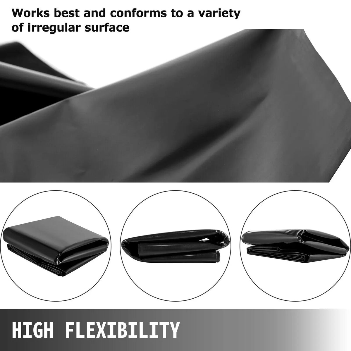 SucceBuy LLDPE Pond Liner 20 Mil Liner for Pool Landscaping Waterfall Gardens Fishponds Backyard Waterfalls Fish Pond Liners