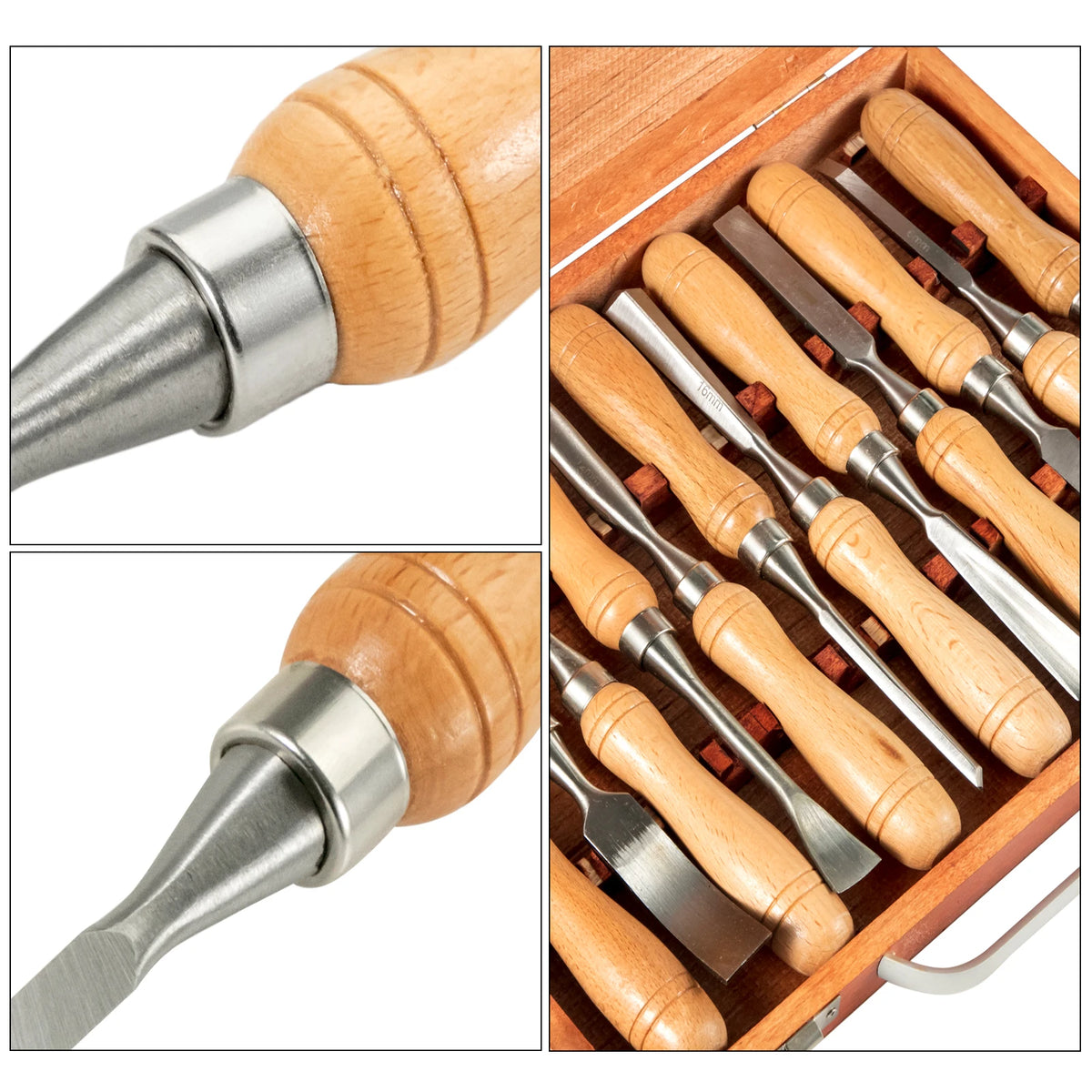 SucceBuy Wood Carving Chisel Set for Lathe Turning and Woodworking