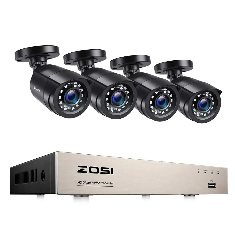 ZOSI Security Camera System With AI Human Vehicle Detection