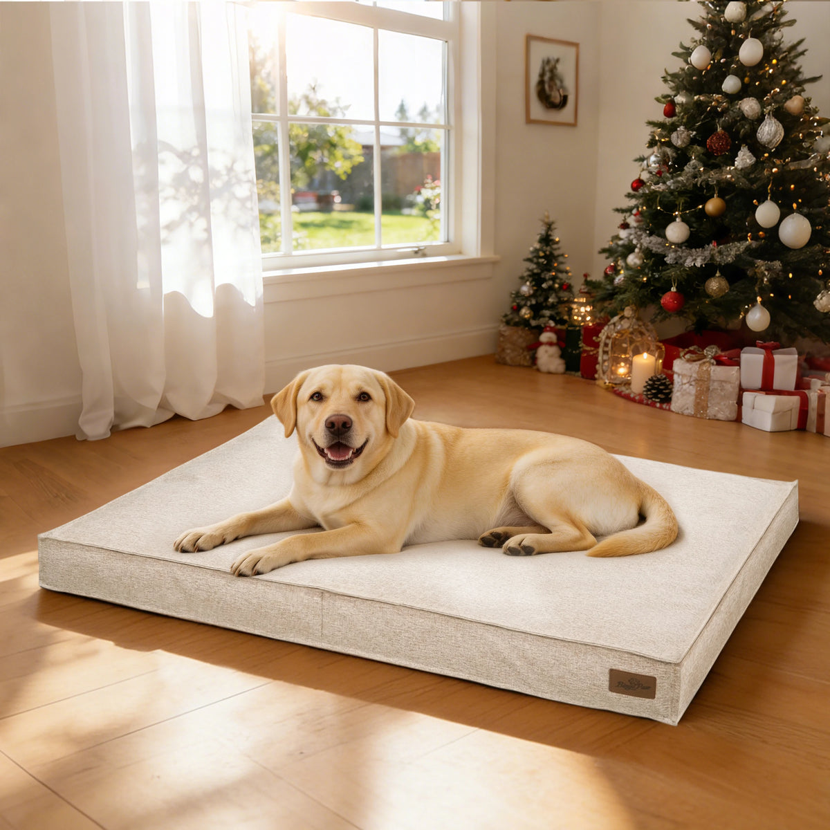 BORWART Waterproof Orthopedic Dog Bed With Washable Removable Cover