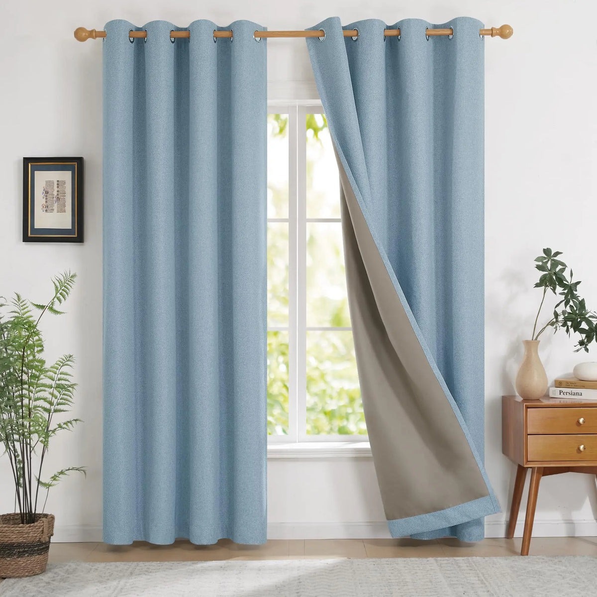 Blackout Soundproof Curtains For French Windows And Bedrooms