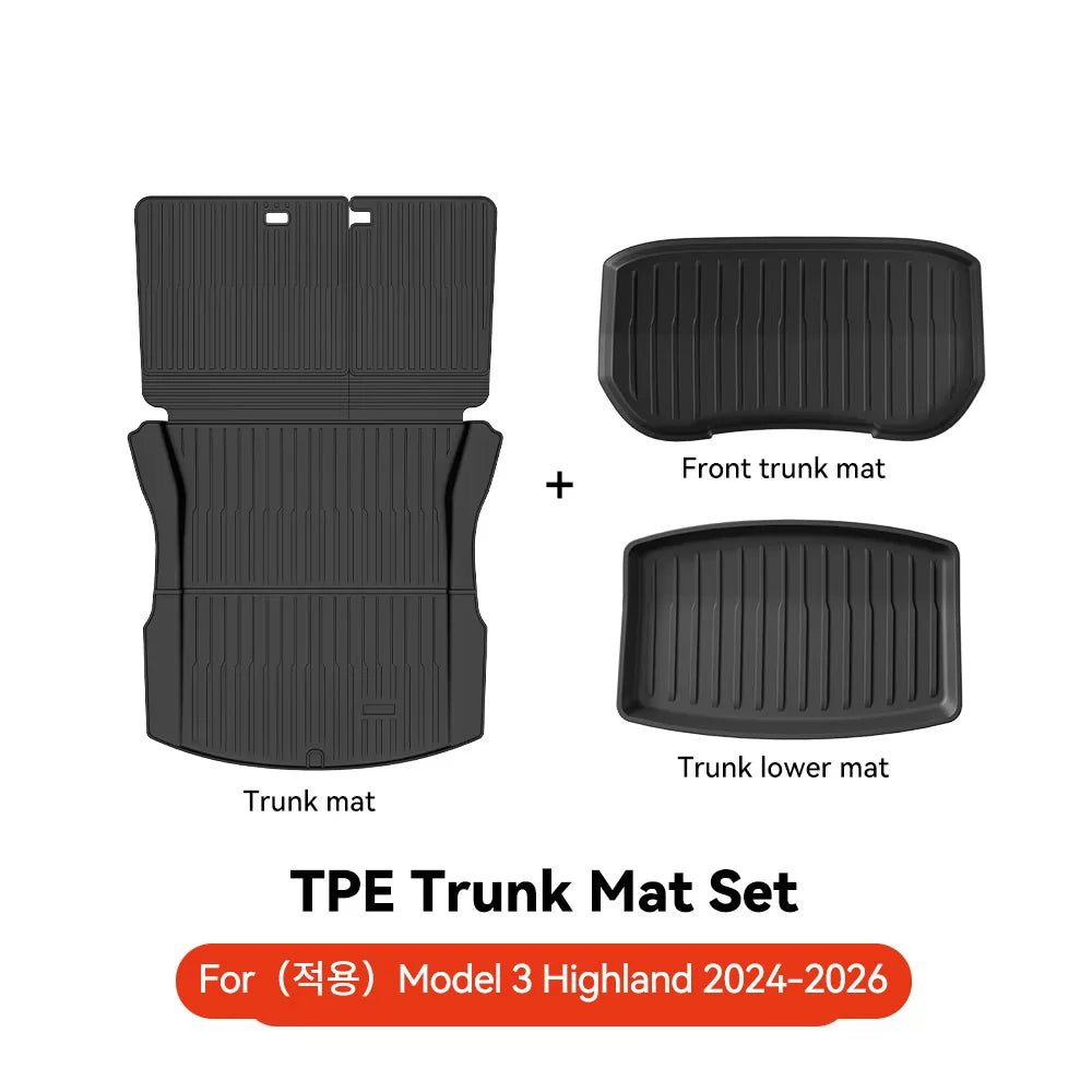 YZ Tesla Model 3 and Model Y TPE Waterproof Trunk Mat