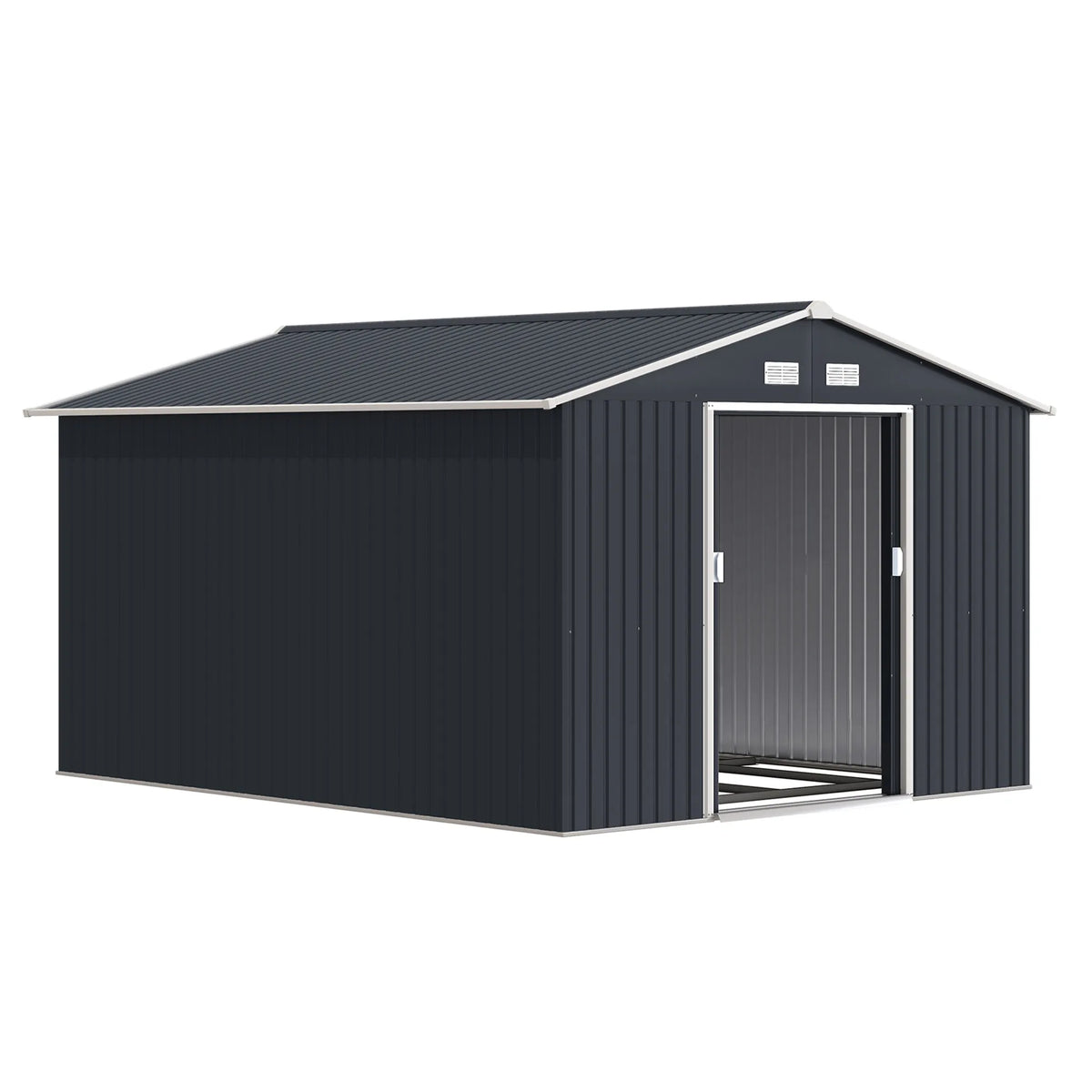 Outsunny Steel Outdoor Storage Shed Kit For Garden Tools