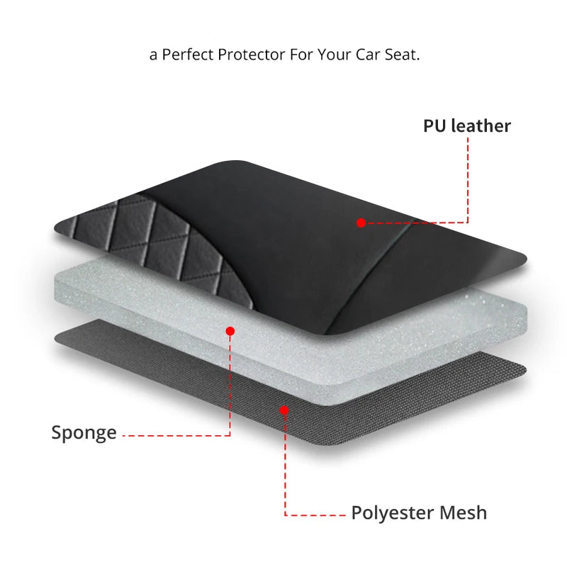 AUTOYOUTH Artificial Leather Car Seat Covers for Interior Protection