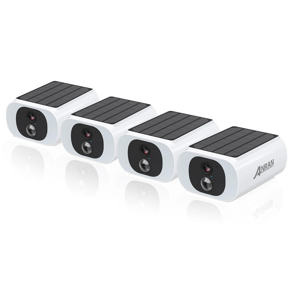 ANRAN 2/3/4 PCS Outdoor Wireless WIFI Camera 2.4G 3MP Battery Solar Security Camera Floodlight Color Night Vision Local Alarm