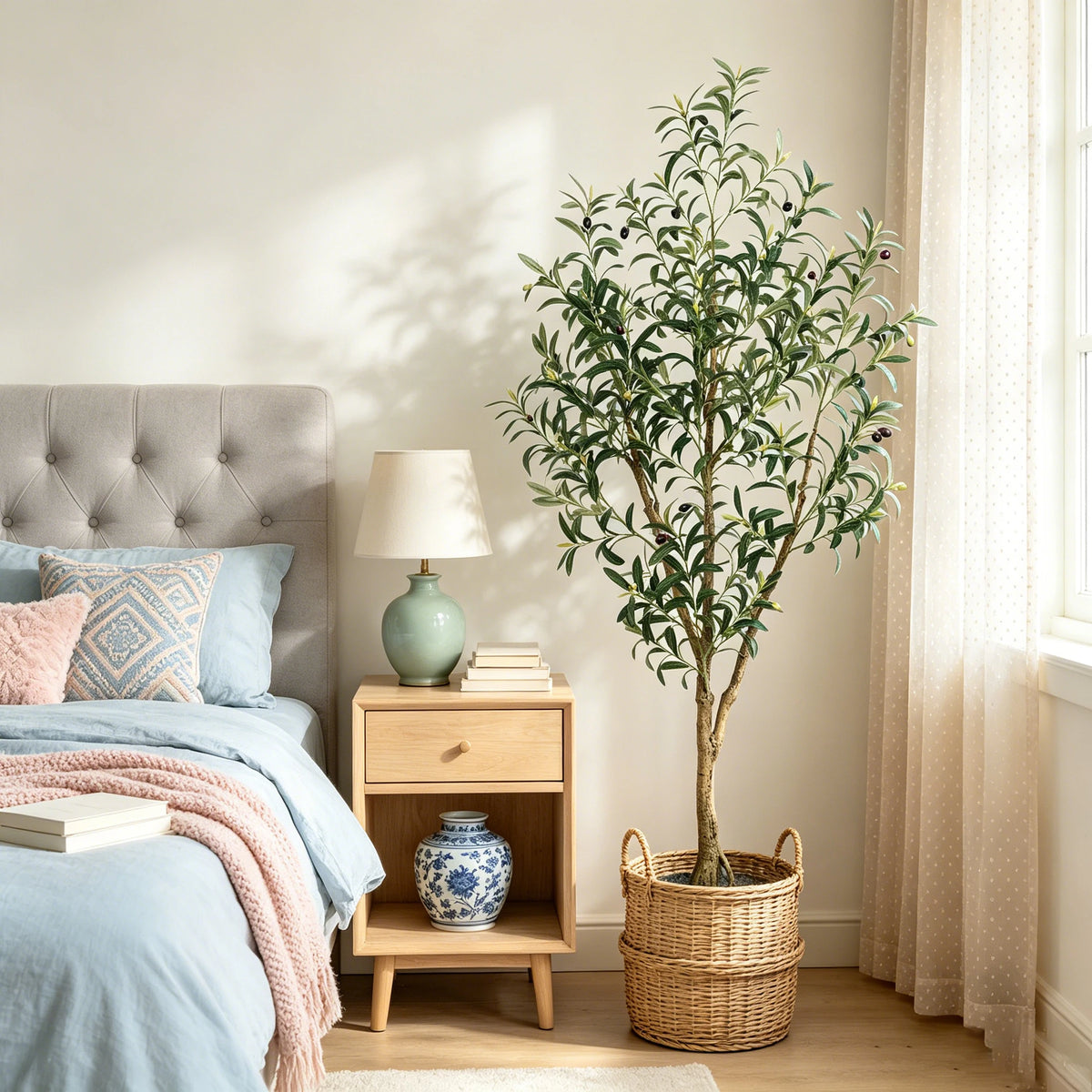 Olitree Artificial Olive Tree Faux Plant With Lifelike Fruits