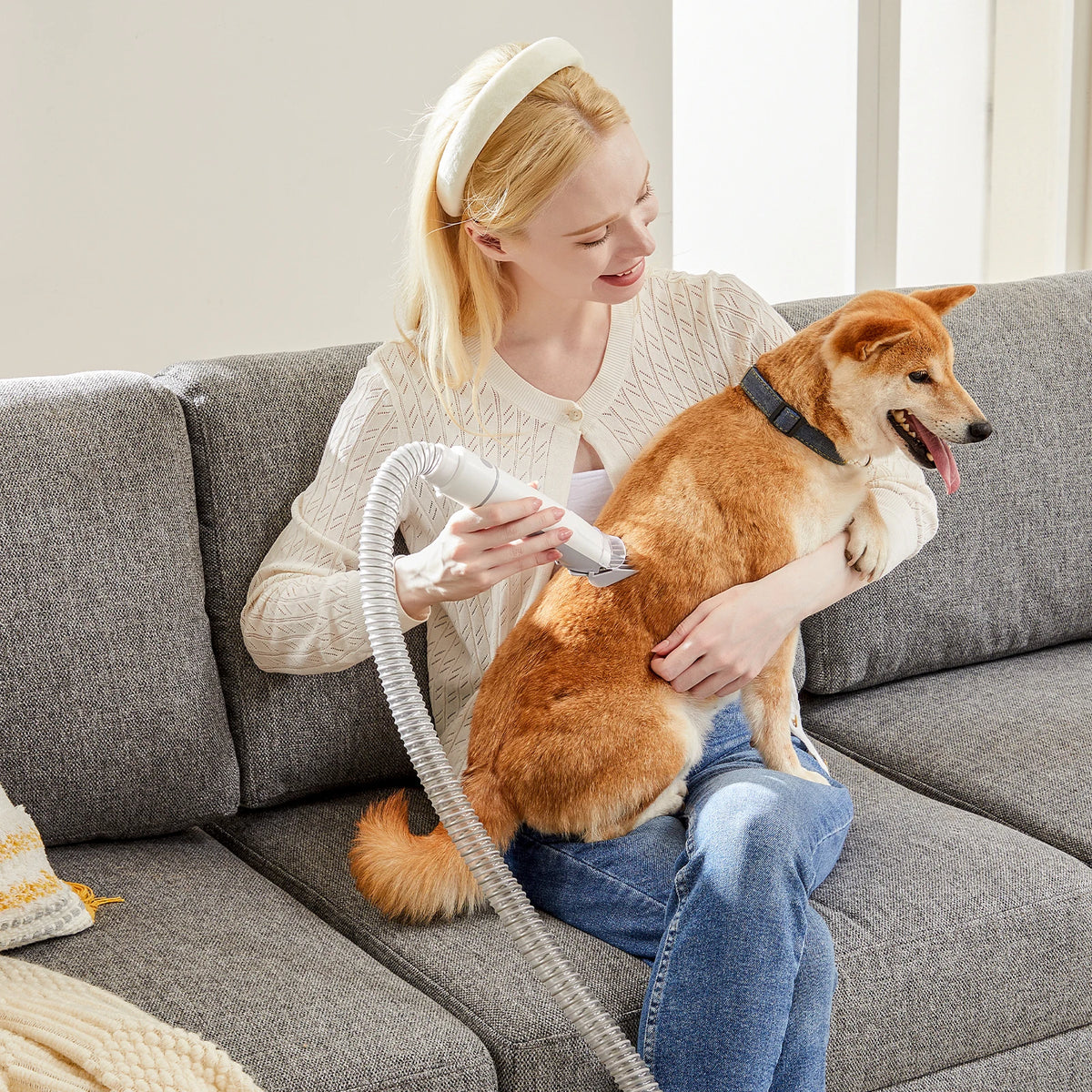 Pet Grooming Vacuum Kit With Cordless Clippers And Groomer Tools