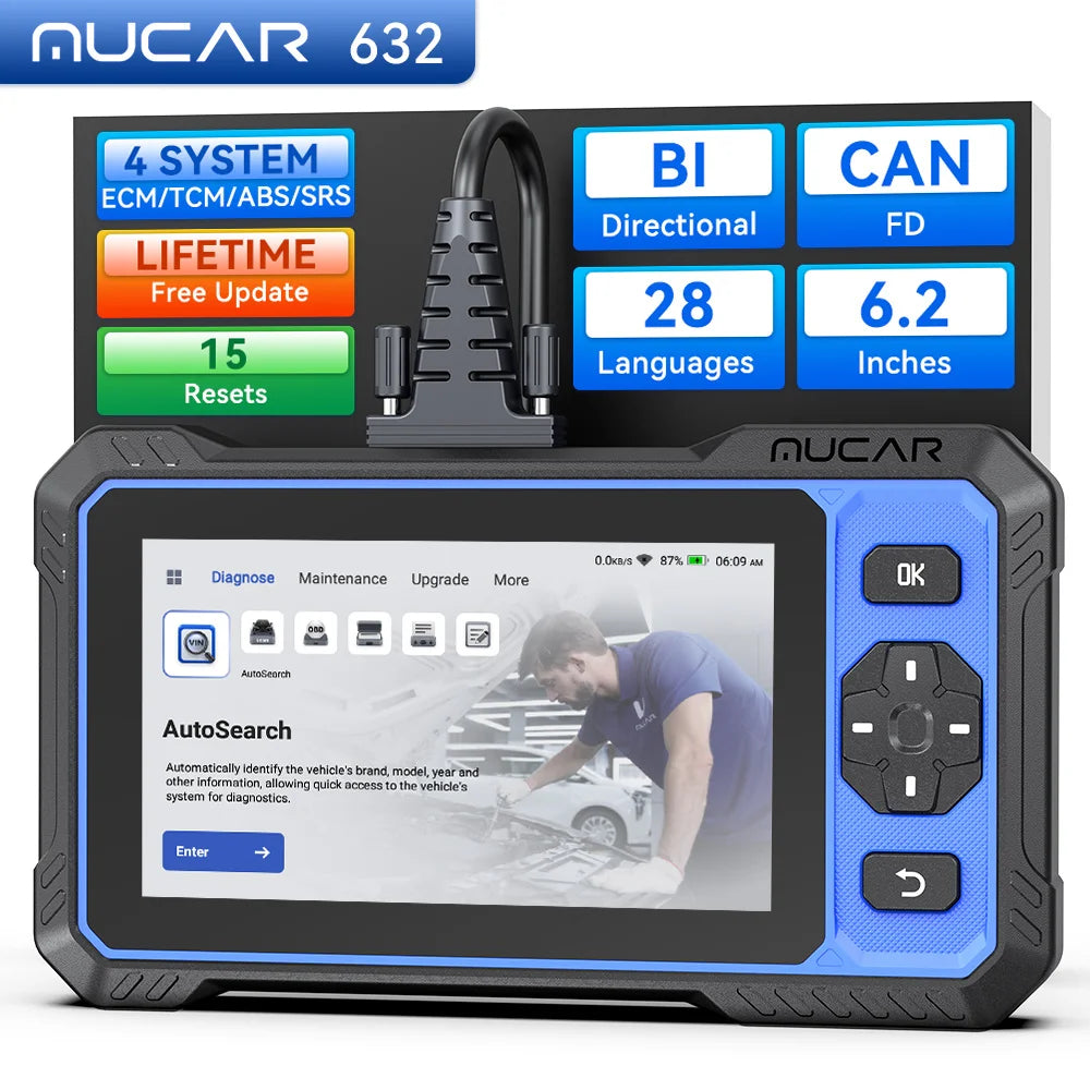 THINKCAR MUCAR 632 AI Bidirectional OBD2 Automotive Scanner