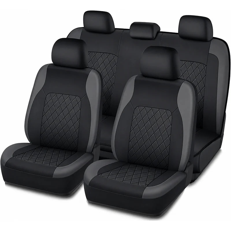 AUTOYOUTH Artificial Leather Car Seat Covers for Interior Protection
