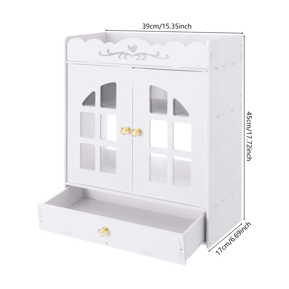 Bymaocar Wall Mounted Over Toilet Bathroom Storage Organizer Shelf