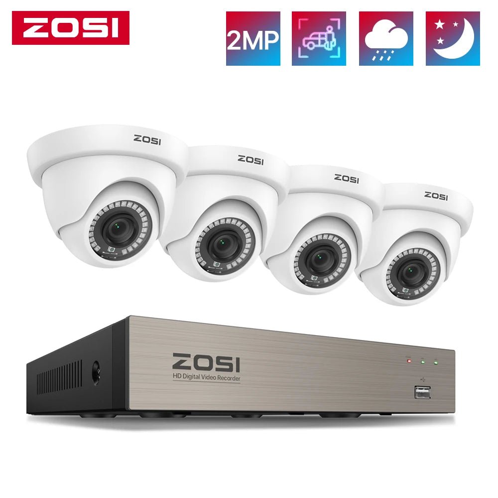 ZOSI Security Camera System With AI Detection And Night Vision