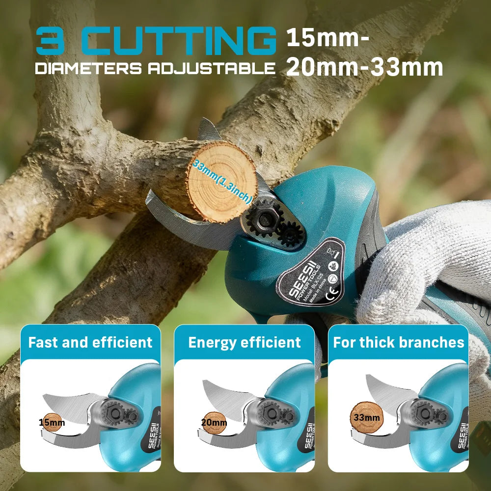 SEESII Brushless Cordless Pruning Shears Chainsaw Telescopic Pole Tool
