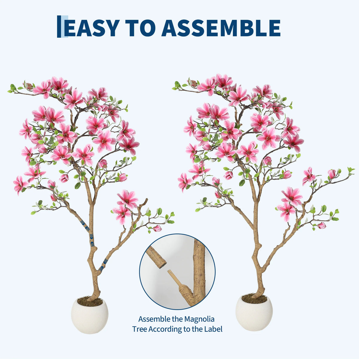 HiMISS Artificial Magnolia Tree For Indoor Home Decor