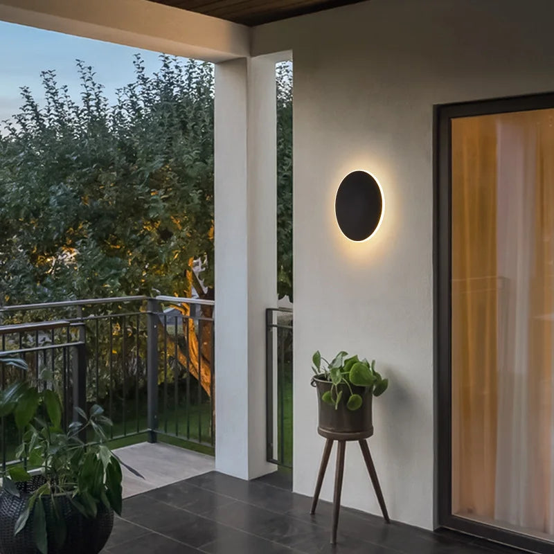 Round LED Wall Light IP65 Waterproof LED Outdoor Wall Lamp Corridor Entrance Porch Bedroom Exterior Decoration Lighting
