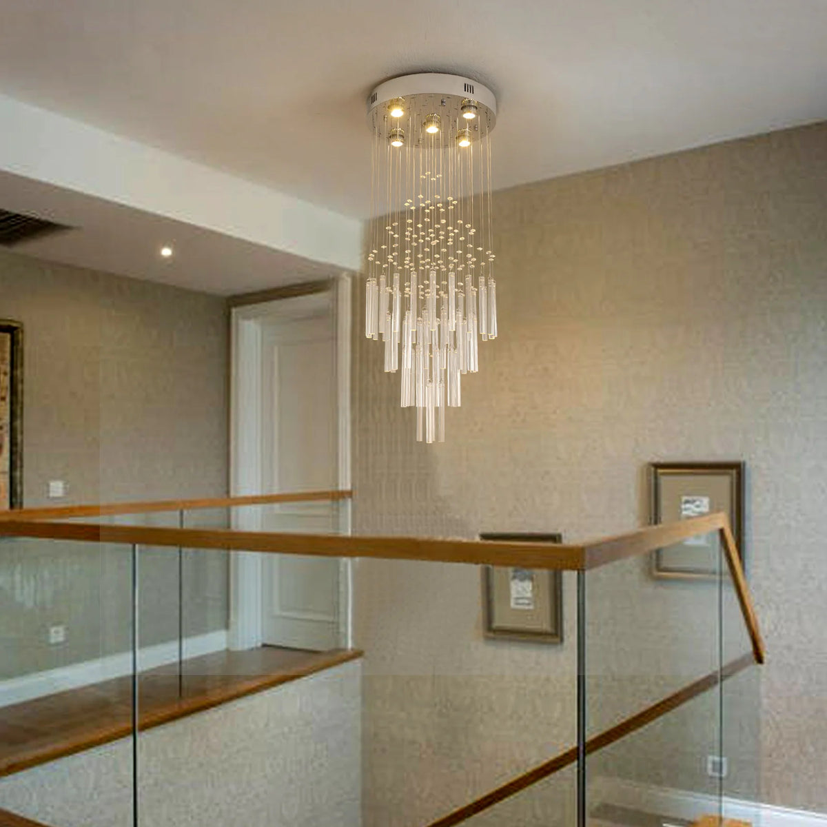 GreeLustr Crystal Ceiling Chandelier Pendant Light Fixture for Home Decor