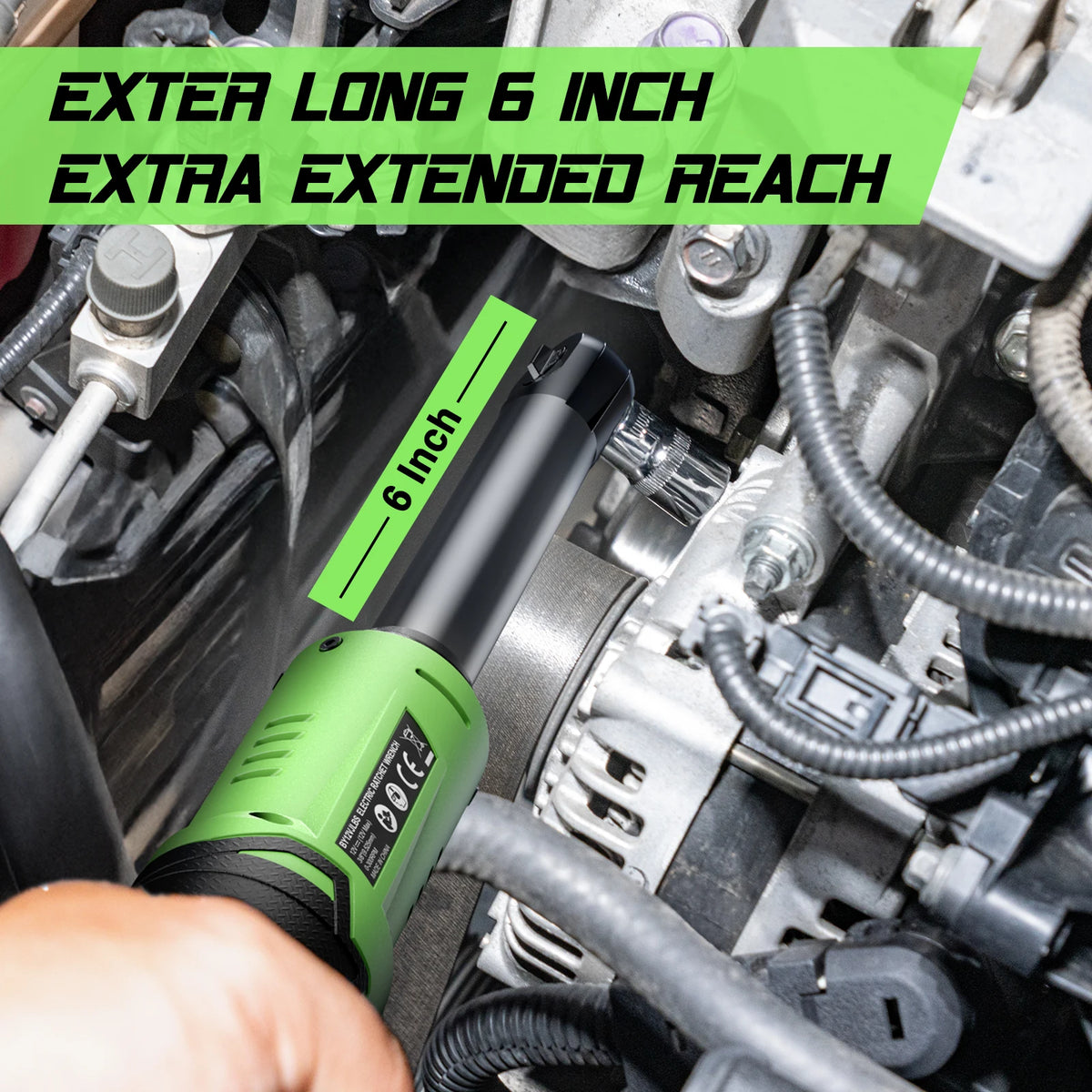 TaskStar Cordless Electric Ratchet Wrench for Automotive and DIY Repair