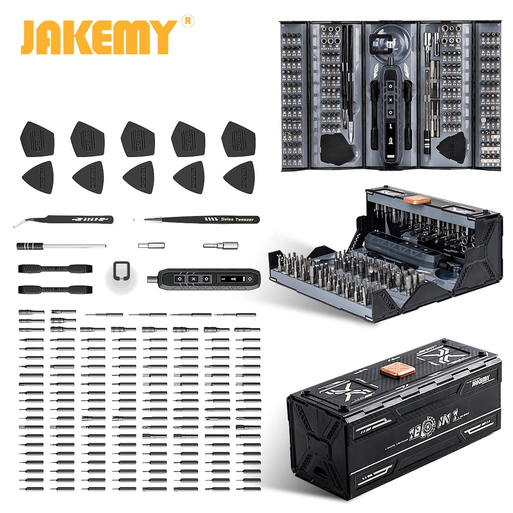 JAKEMY Cordless Precision Electric Screwdriver Repair Kit for Electronics