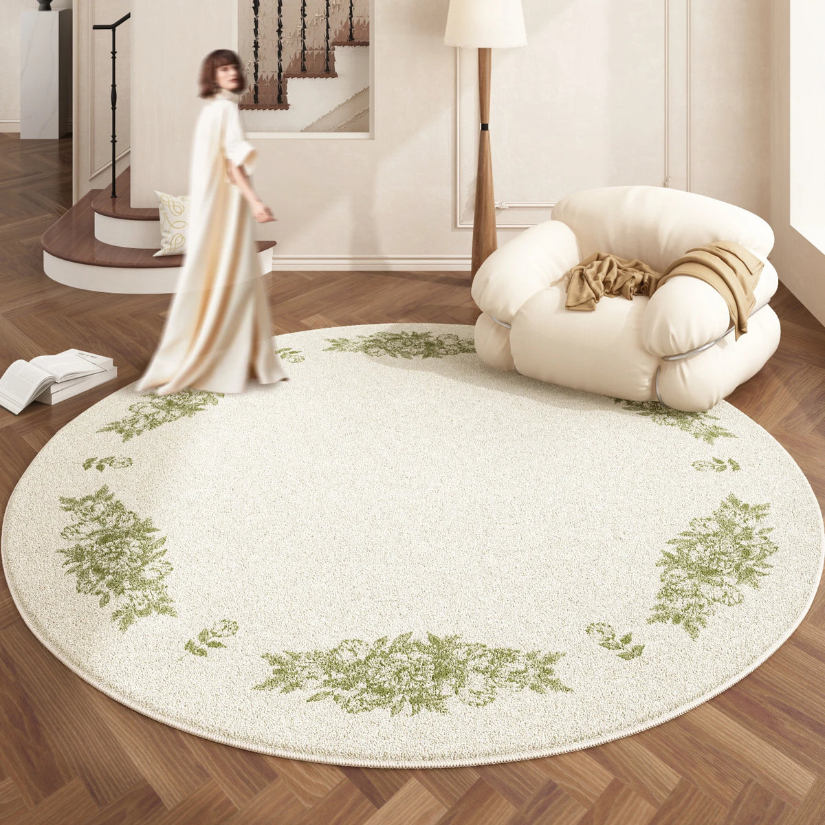 European Style Plush Washable Area Rug For Living Room Bedroom