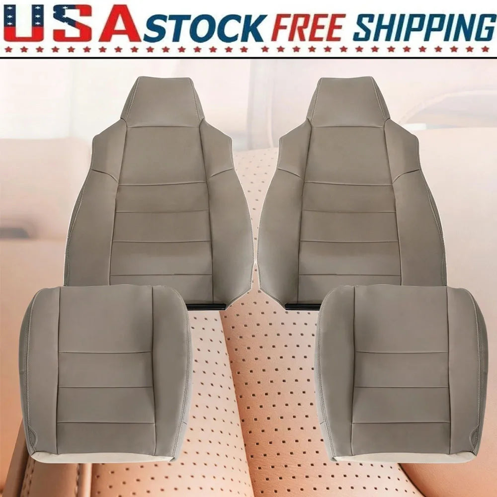 Leather Seat Covers for Ford F250 F350 F450 F550 Replacement