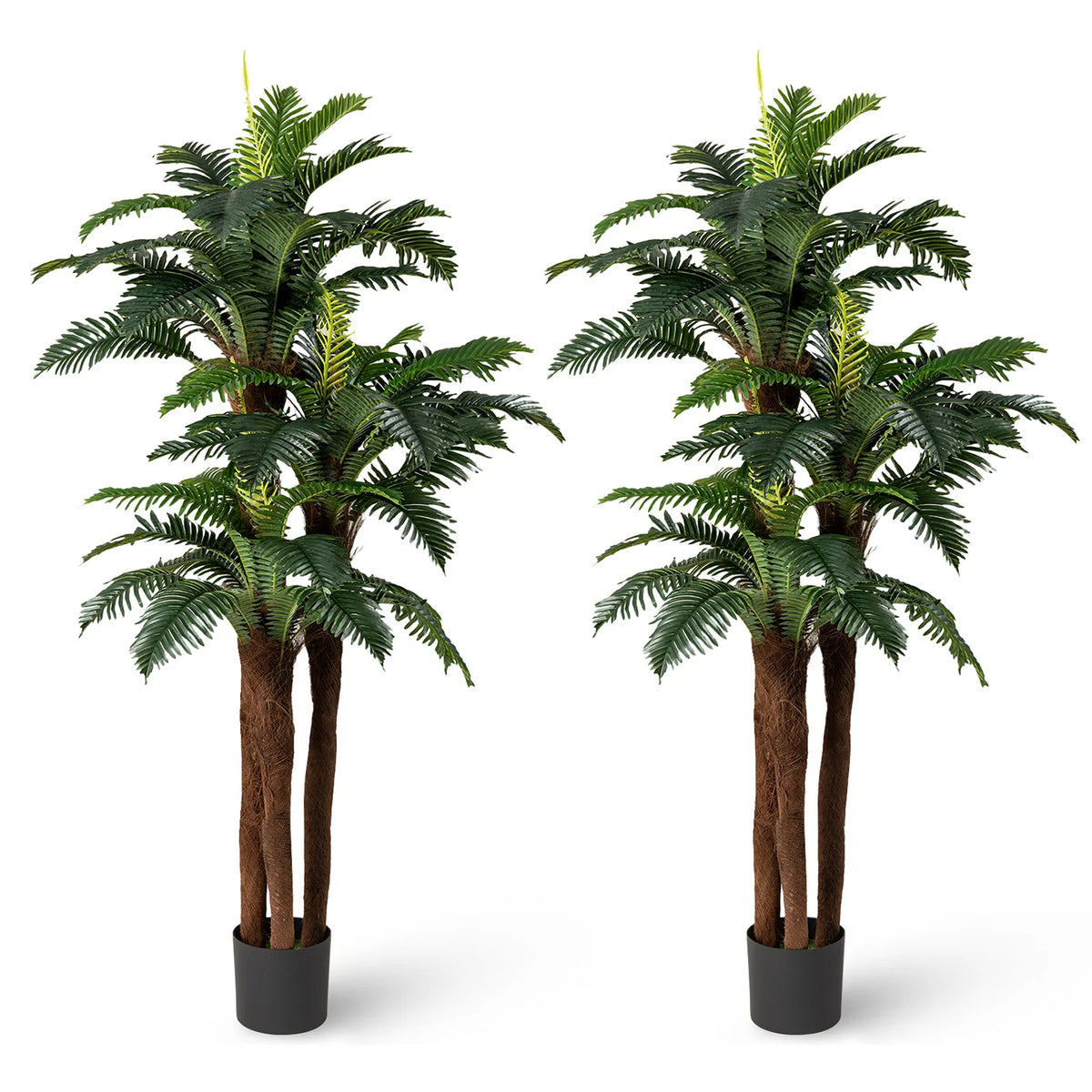 LIFEZEAL Artificial Palm Tree Set for Tropical Home Decor