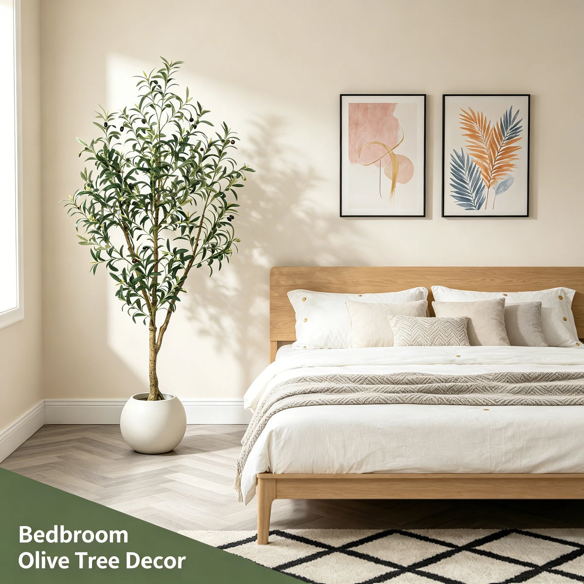 Olitree Artificial Olive Tree Faux Plant With Lifelike Fruits