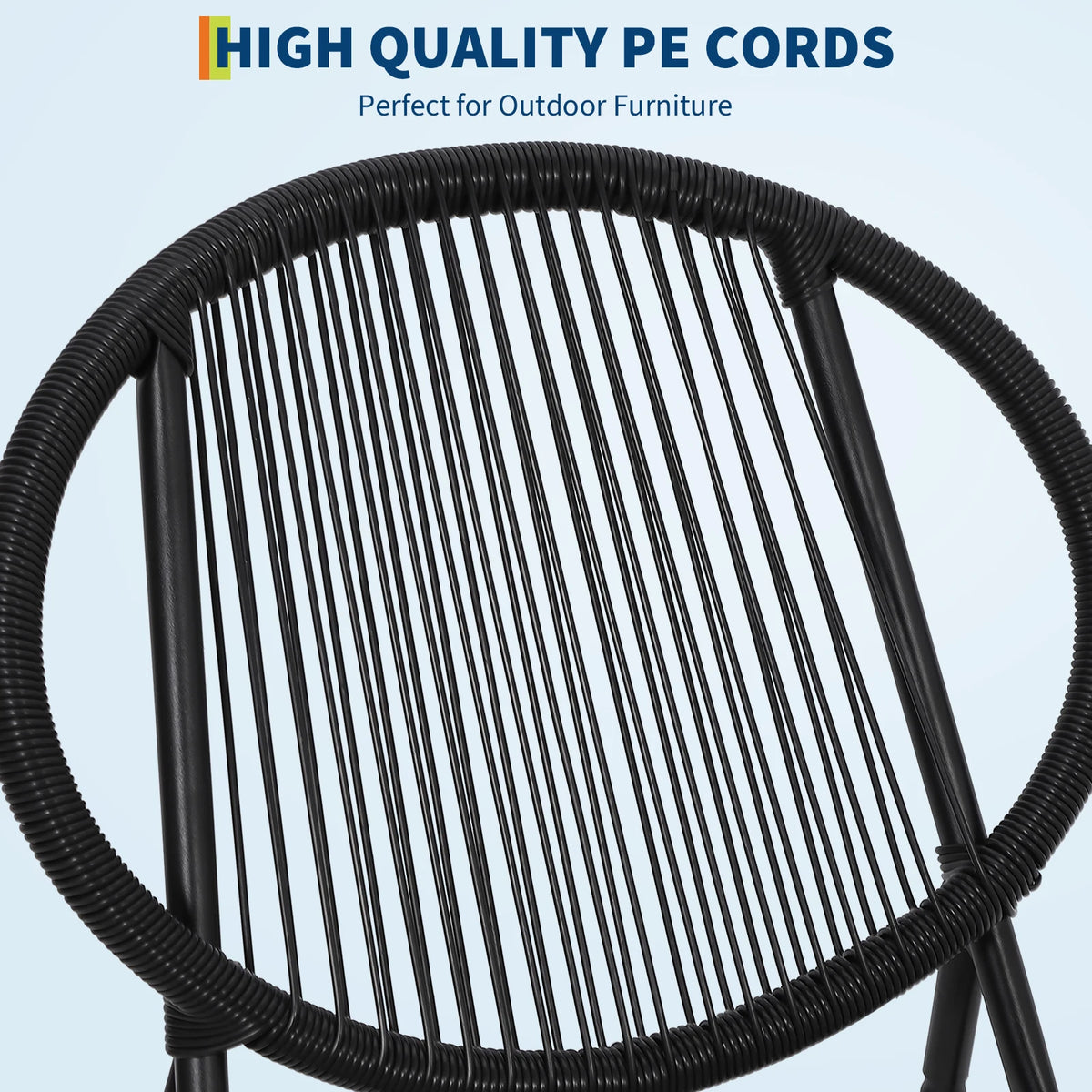 Modern Acapulco Outdoor Bistro Set With Woven Rattan Chairs