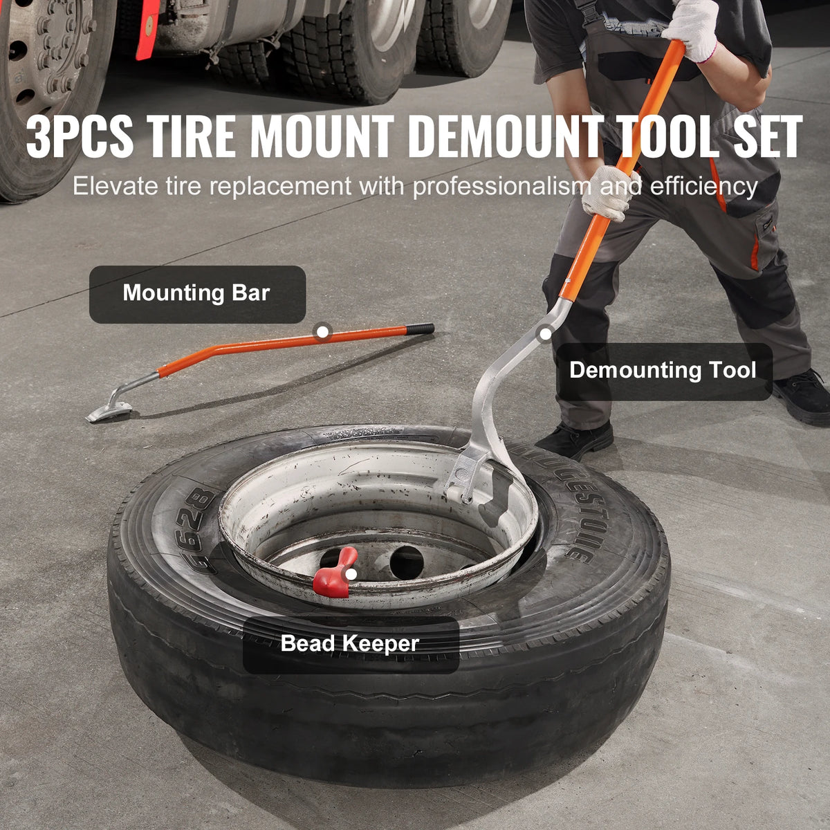 SucceBuy Manual Tire Mount Demount Tool for Efficient Tire Changes