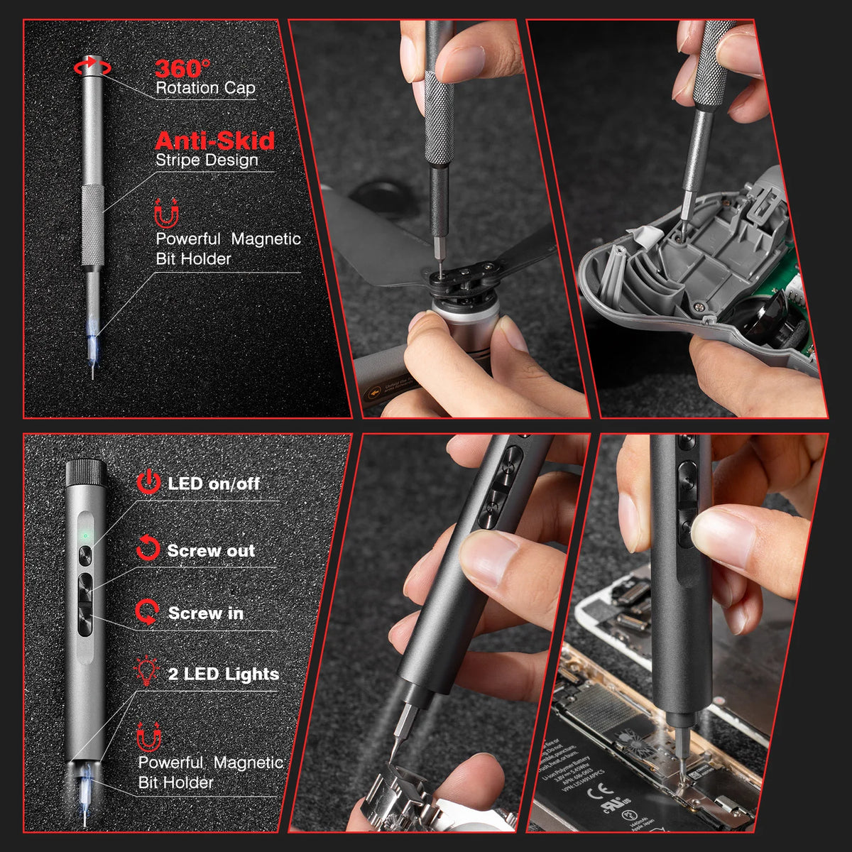 VMAN 138 In 1 Magnetic Precision Electric Screwdriver Repair Kit