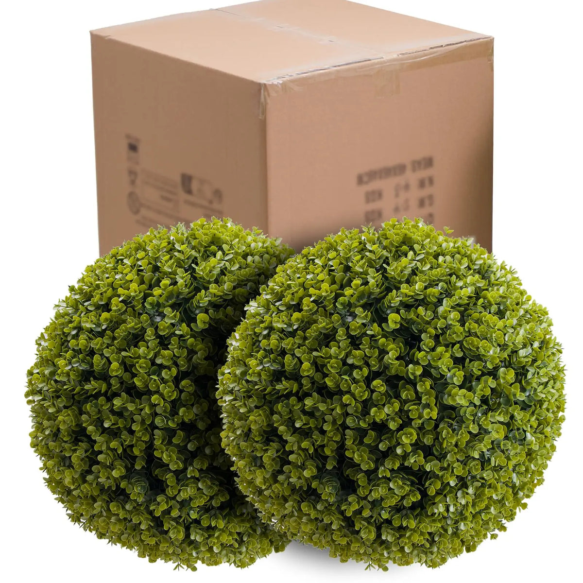 Studyset Artificial Cedar Topiary Balls Set for Outdoor Decor