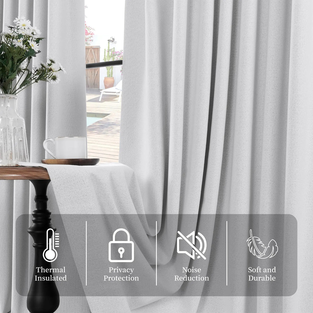 310cm Height Custom Made 100% Blackout White Living Room Window Curtains Bedroom Curtains Drapes Solid Color Kitchen Curtain