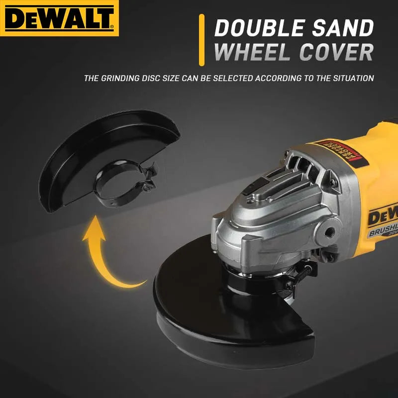 DeWalt DCG414 Brushless Cordless Angle Grinder for Cutting and Polishing