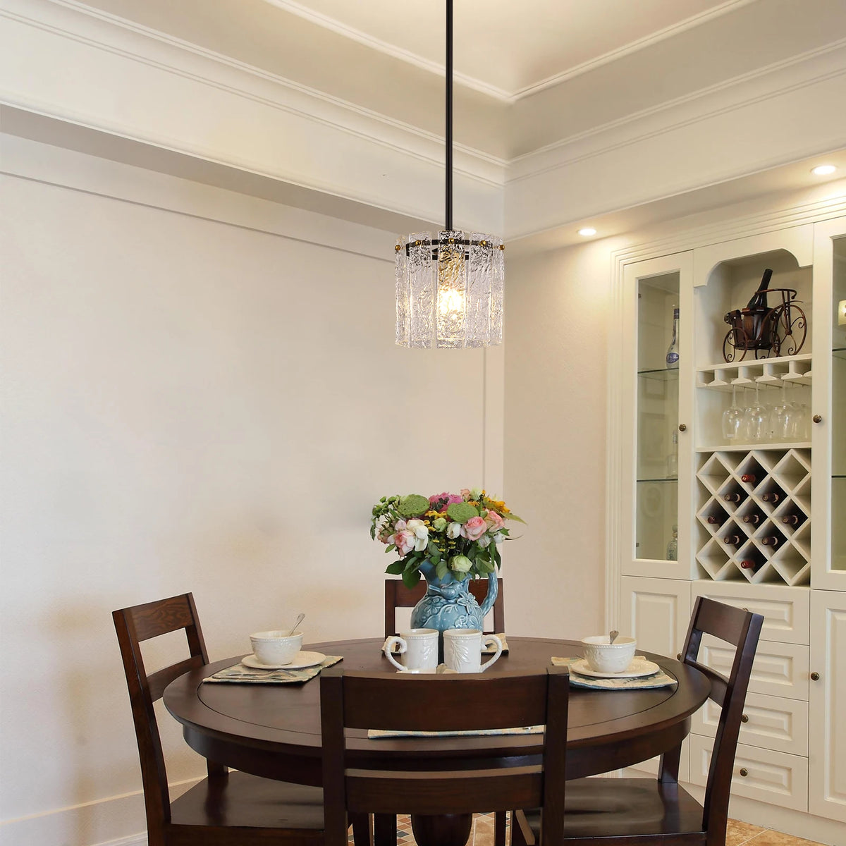 GreeLustr Crystal Glass Pendant Ceiling Light Modern Home Lighting