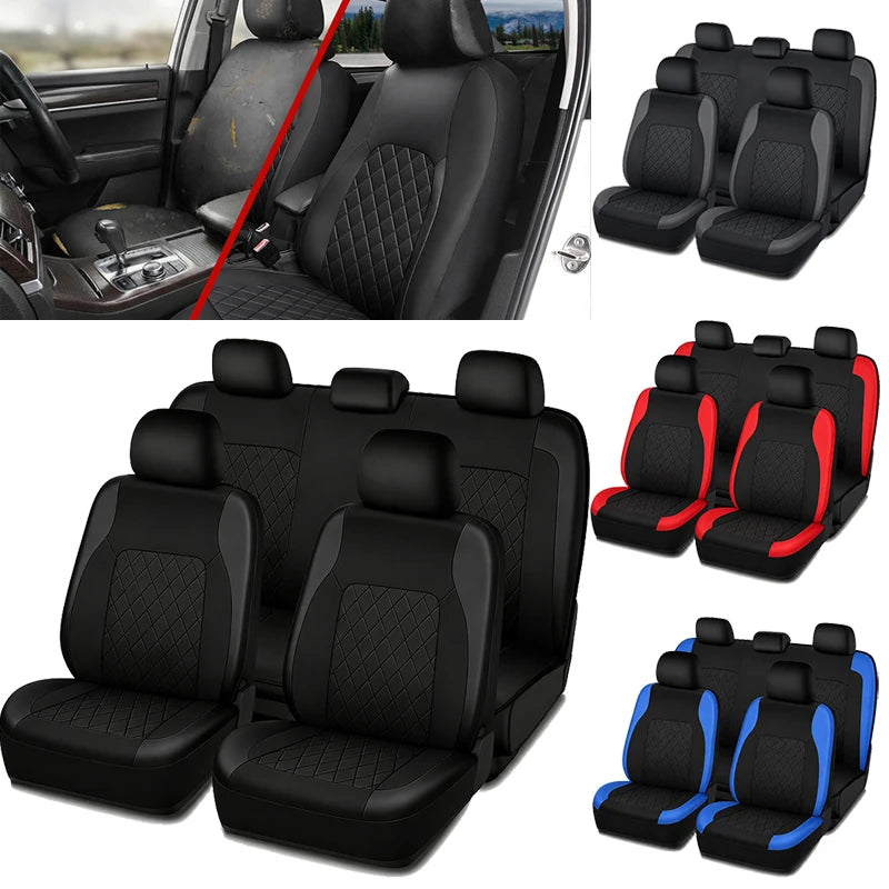 AUTOYOUTH Artificial Leather Car Seat Covers for Interior Protection