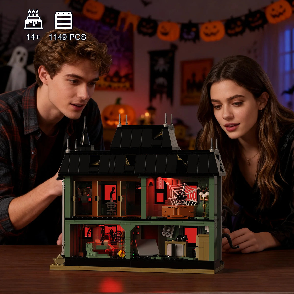Haunted Mansion Building Blocks Set for Halloween Collectors