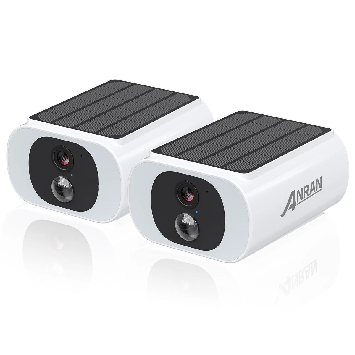 ANRAN 2/3/4 PCS Outdoor Wireless WIFI Camera 2.4G 3MP Battery Solar Security Camera Floodlight Color Night Vision Local Alarm