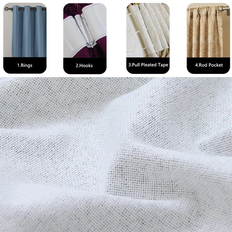 Blackout Soundproof Window Curtains For Living Room And Bedroom