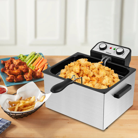 Sumetas Electric Deep Fryer With Adjustable Temperature Control