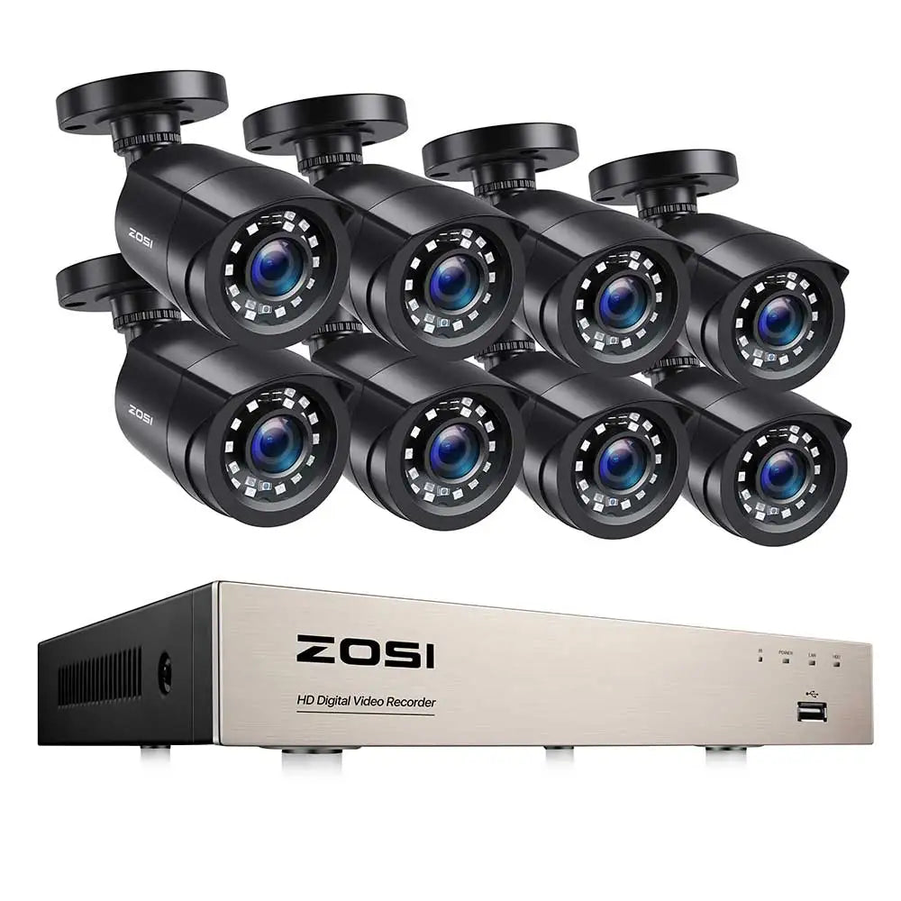 ZOSI Security Camera System With AI Human Vehicle Detection