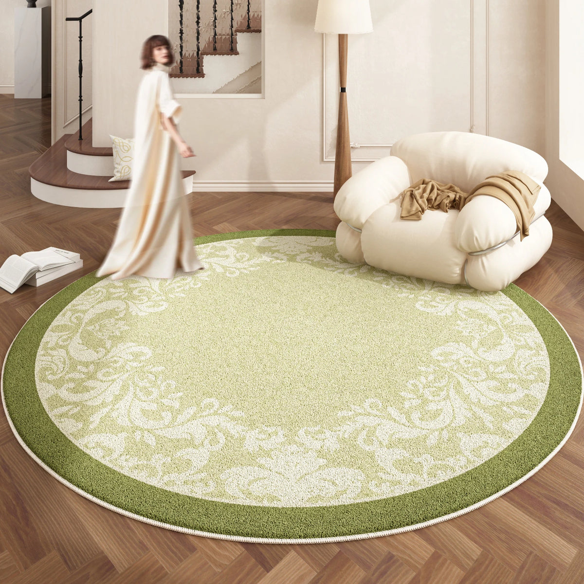 European Style Plush Washable Area Rug For Living Room Bedroom