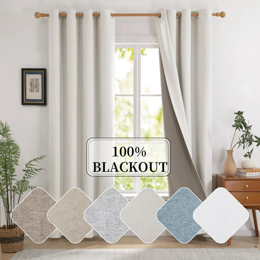 Blackout Soundproof Curtains For French Windows And Bedrooms