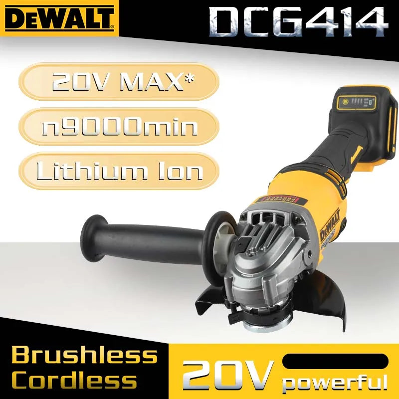 DeWalt DCG414 Brushless Cordless Angle Grinder for Cutting and Polishing