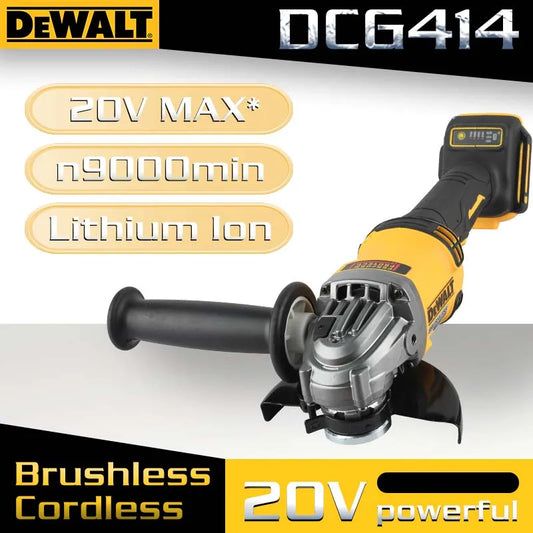 DeWalt DCG414 Brushless Cordless Angle Grinder for Cutting and Polishing