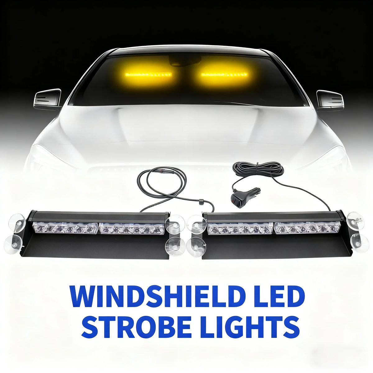 LAIKESI LED Windshield Emergency Strobe Warning Light for Vehicles