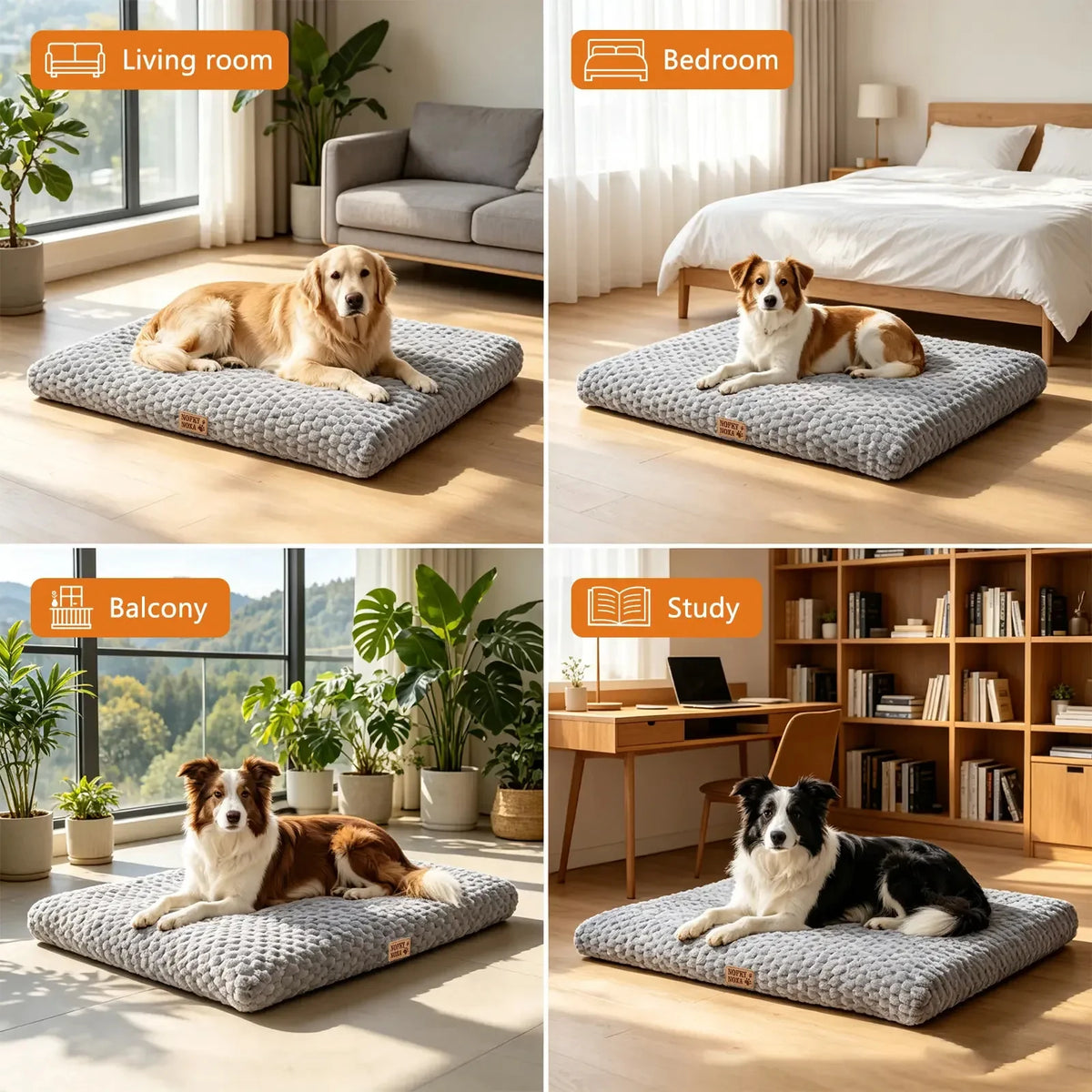 BOFNL Comfortable Thickened Dog Bed Mat for Cozy Pet Bedding