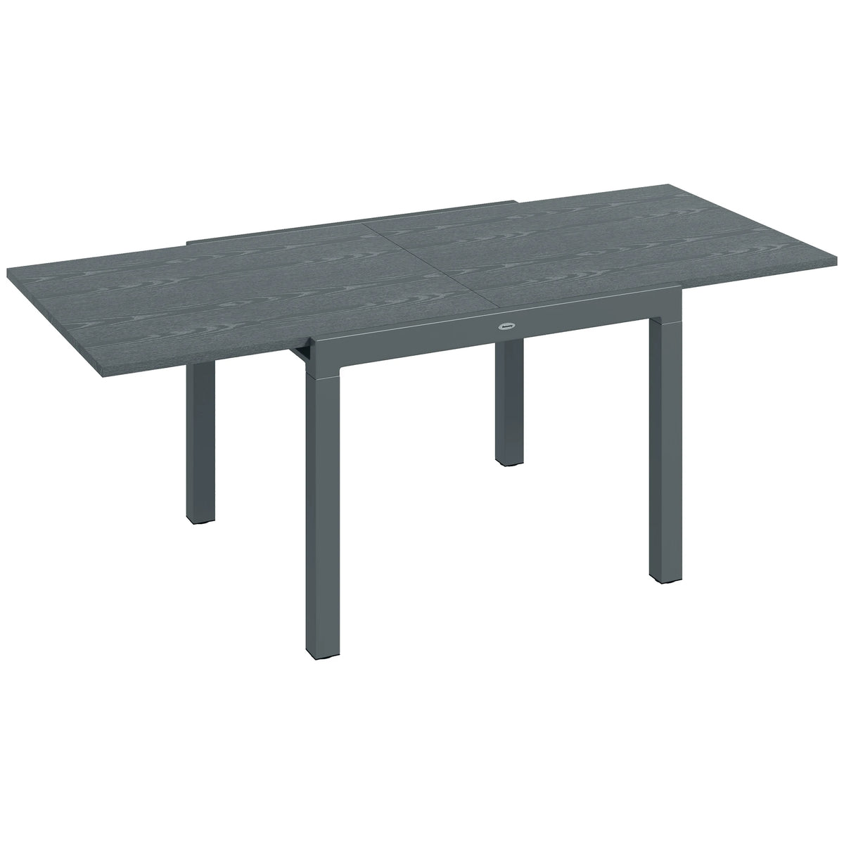 Outsunny Extendable Aluminum Outdoor Dining Table for Patio Gatherings
