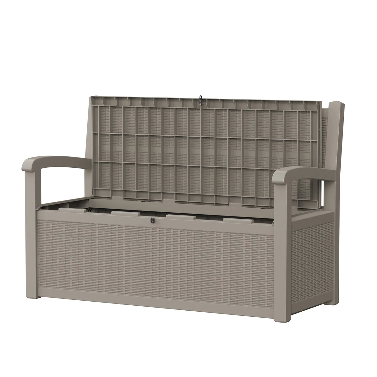 Weatherproof Outdoor Storage Bench With Resin Patio Storage Box