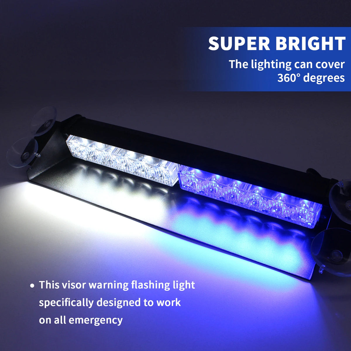 LAIKESI LED Windshield Emergency Strobe Warning Light for Vehicles