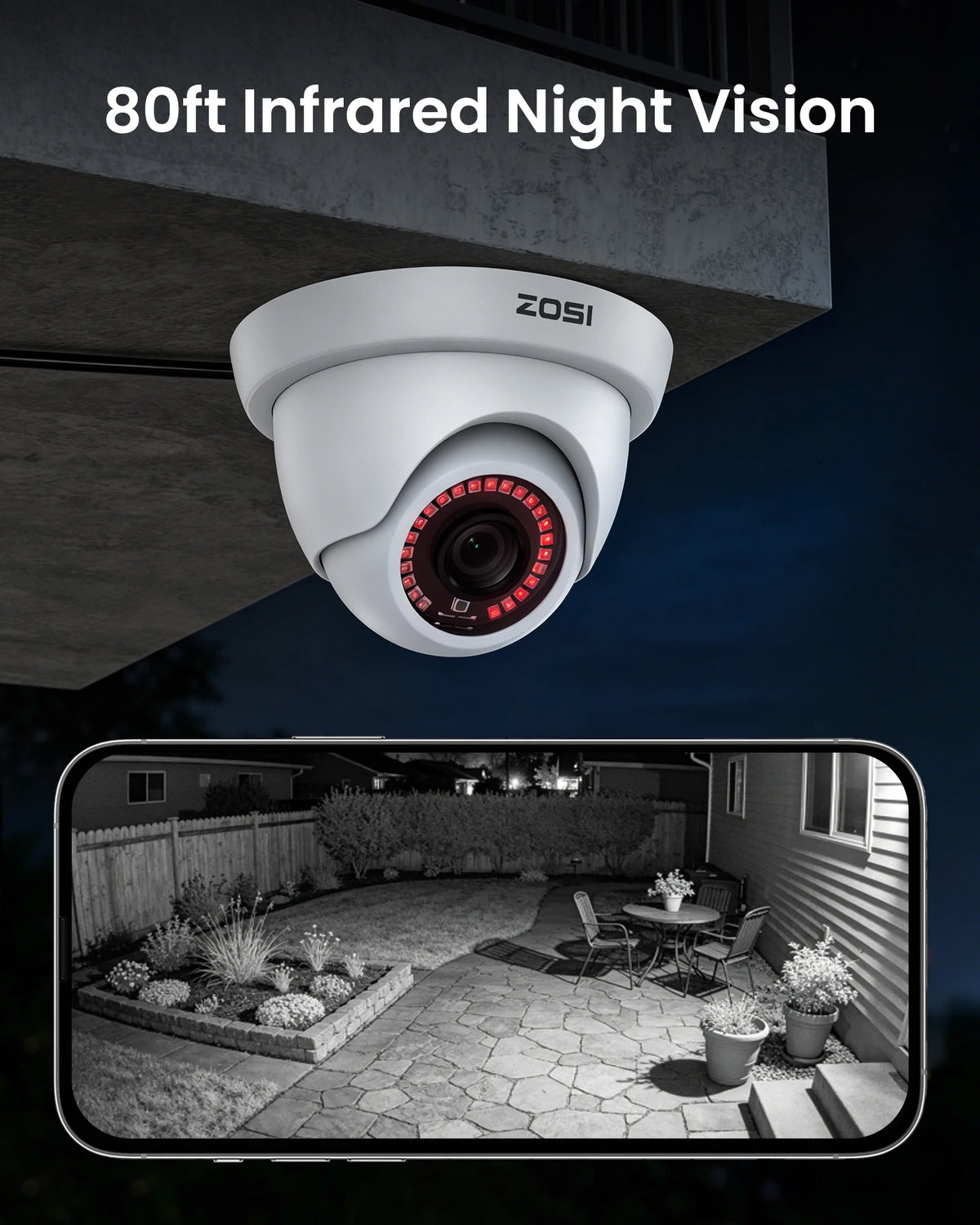 ZOSI Security Camera System With AI Detection And Night Vision