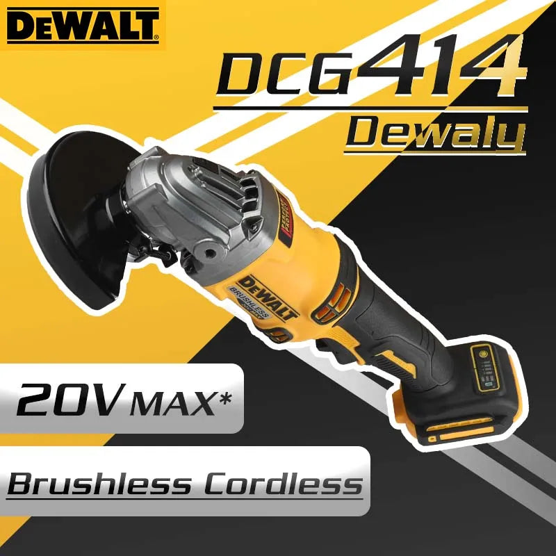 DeWalt DCG414 Brushless Cordless Angle Grinder for Cutting and Polishing